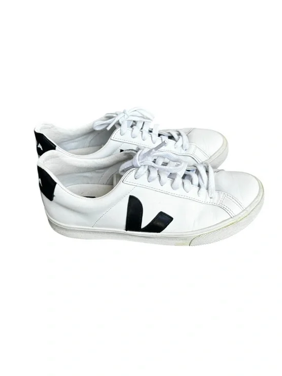 Veja Esplar Bi-Color Low-Top sneakers in white/black Size 7 - Picture 5 of 8